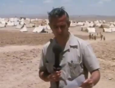 ABC News, 1967. Bob Young reports from a refugee camp in Amman