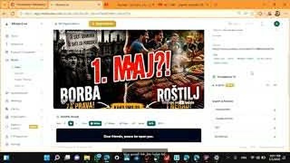 واجهة تحرير Studio مع معاينة الفيديو ومحرر مقاطع النص في النسخة العربية.